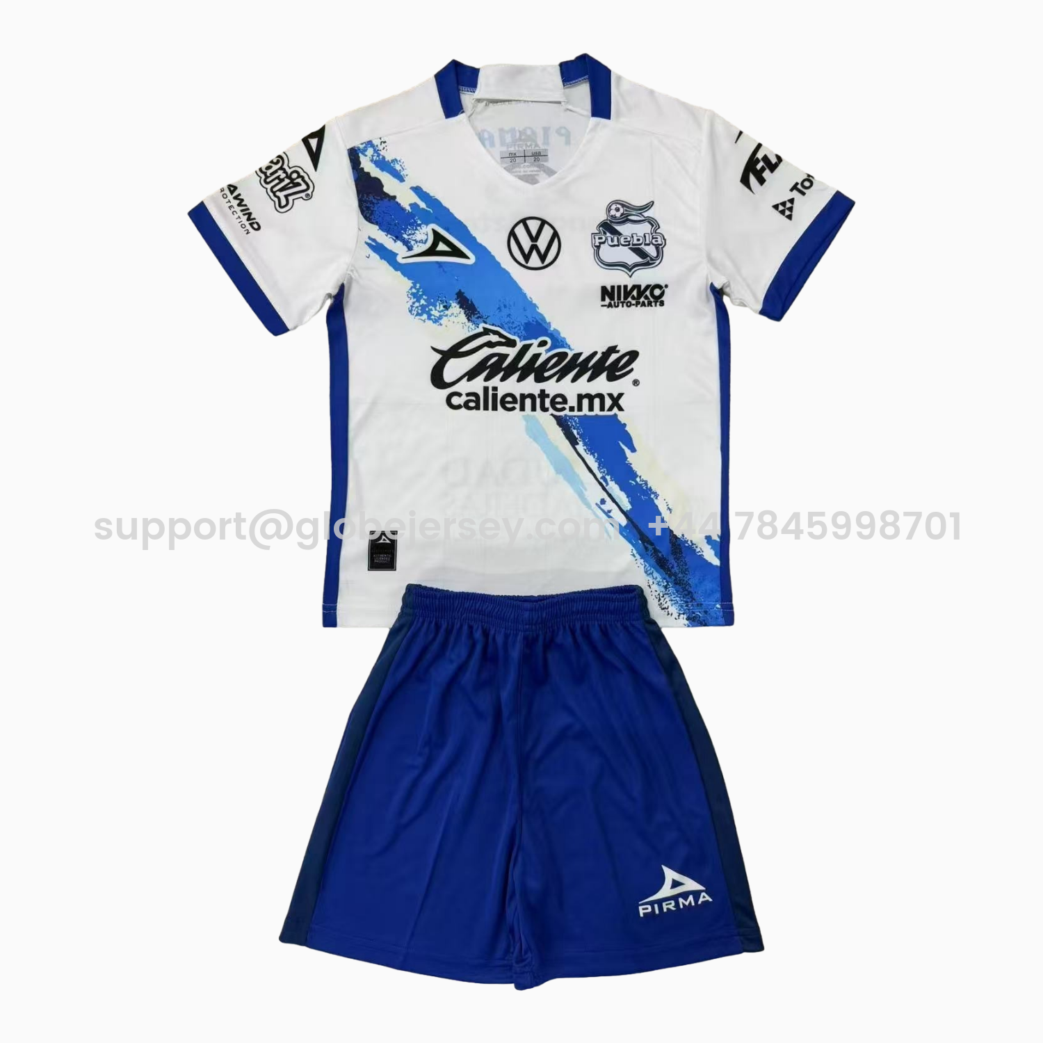 Club Puebla 25-26 Home Men's Adult Jersey Set - Fans Version