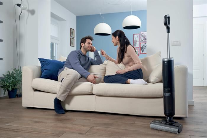 HOOVER - Scopa elettrica HW300 011-Nero, Argento