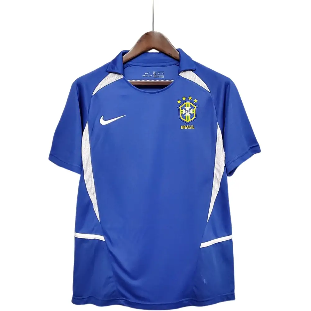 2002 Retro Brazil Away Soccer Jersey - Fans Edition
