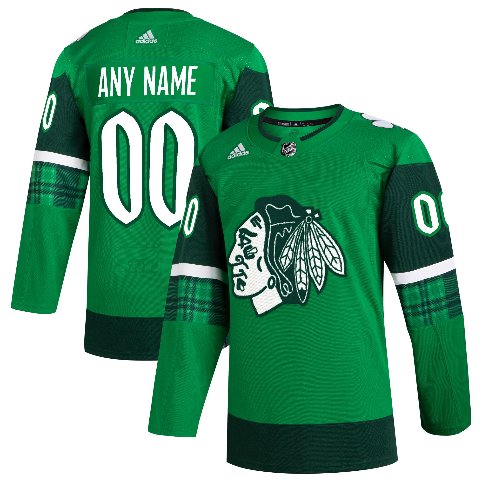 Chicago Blackhawks  St. Patrick’s Day  Custom Jersey – Kelly Green