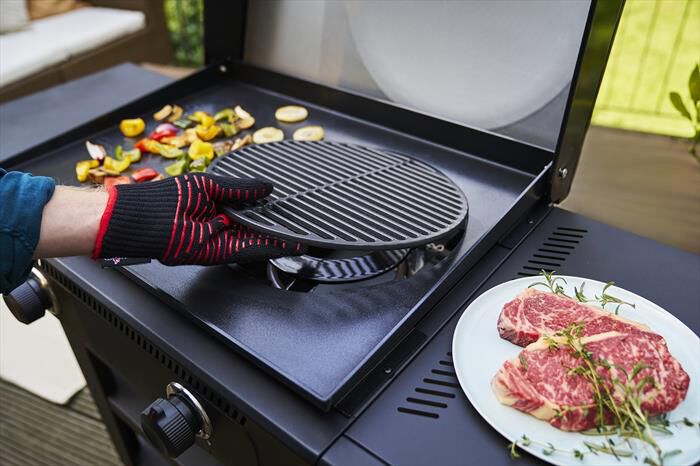 CHAR-BROIL - PLANCHA VERSA TILE 3 IN 1 GAS 2 FUOCHI-Black