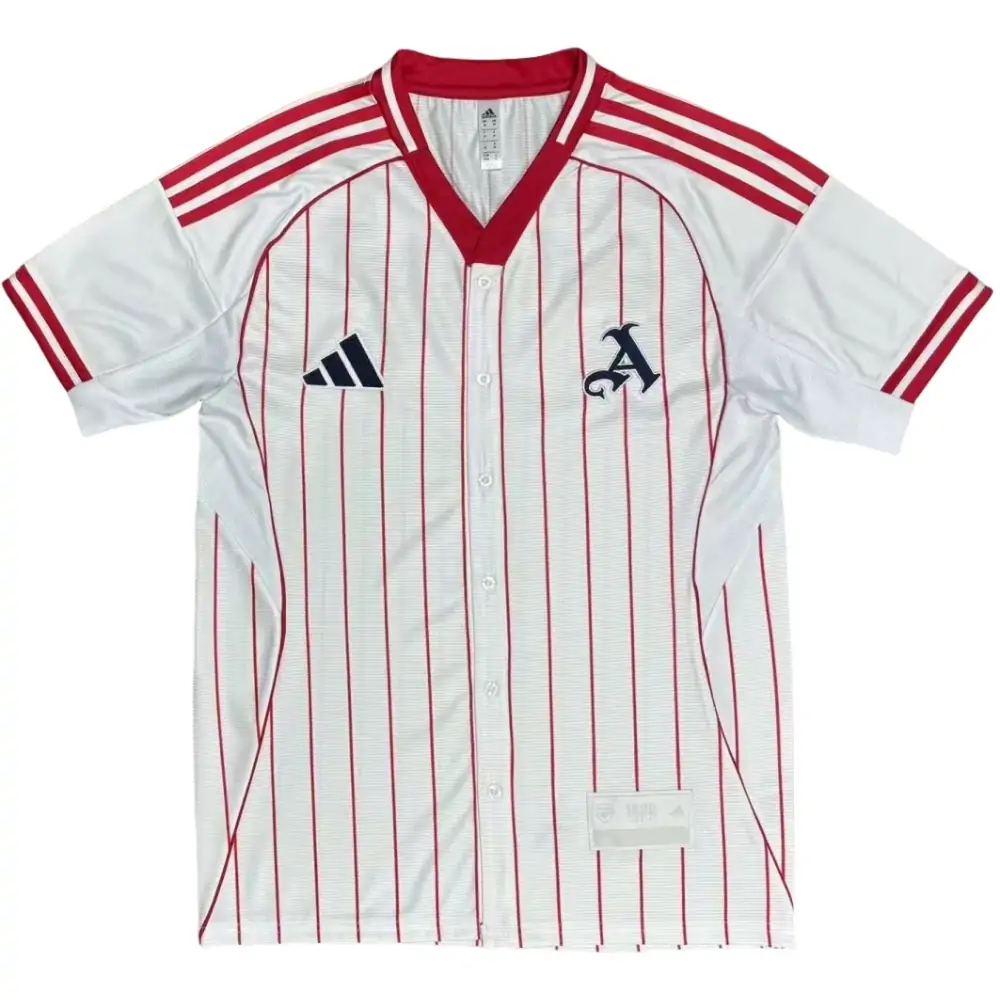 2025-26-Arsenal retro casual baseball jersey- Fans Edition