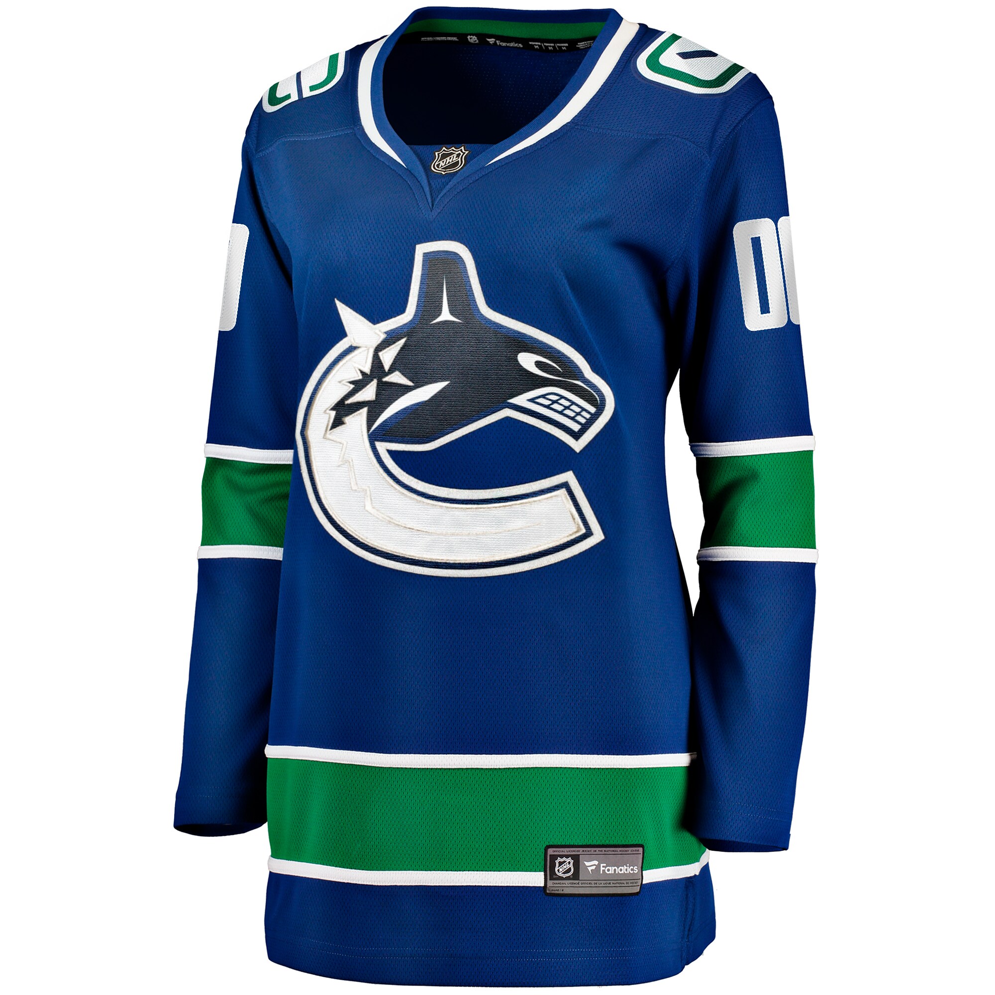 Vancouver Canucks Fanatics Women’s Breakaway Custom Jersey – Blue