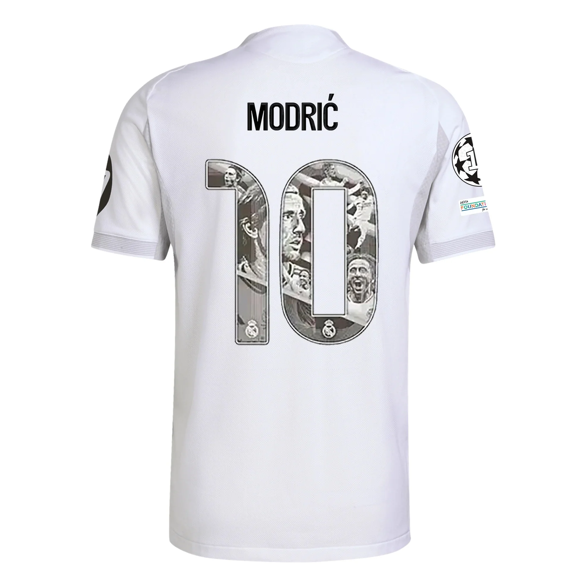 adidas Modric Special Edition Real Madrid Authentic Home Jersey 25/26 w/ Champions League Patches (White)