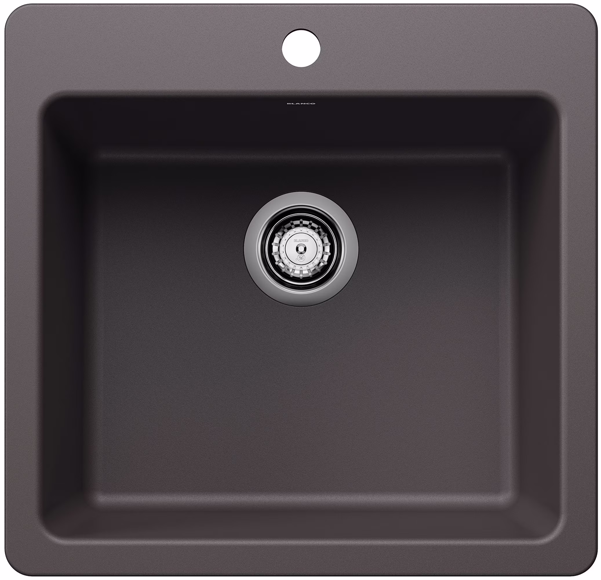 Blanco 443227 21 in. Liven Silgranti Single Bowl Dual Mount Kitchen Sink - Anthracite