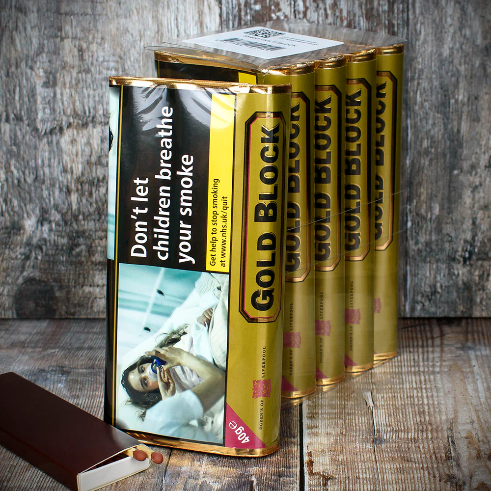 Gold Block  Pipe Tobacco  40g Packet