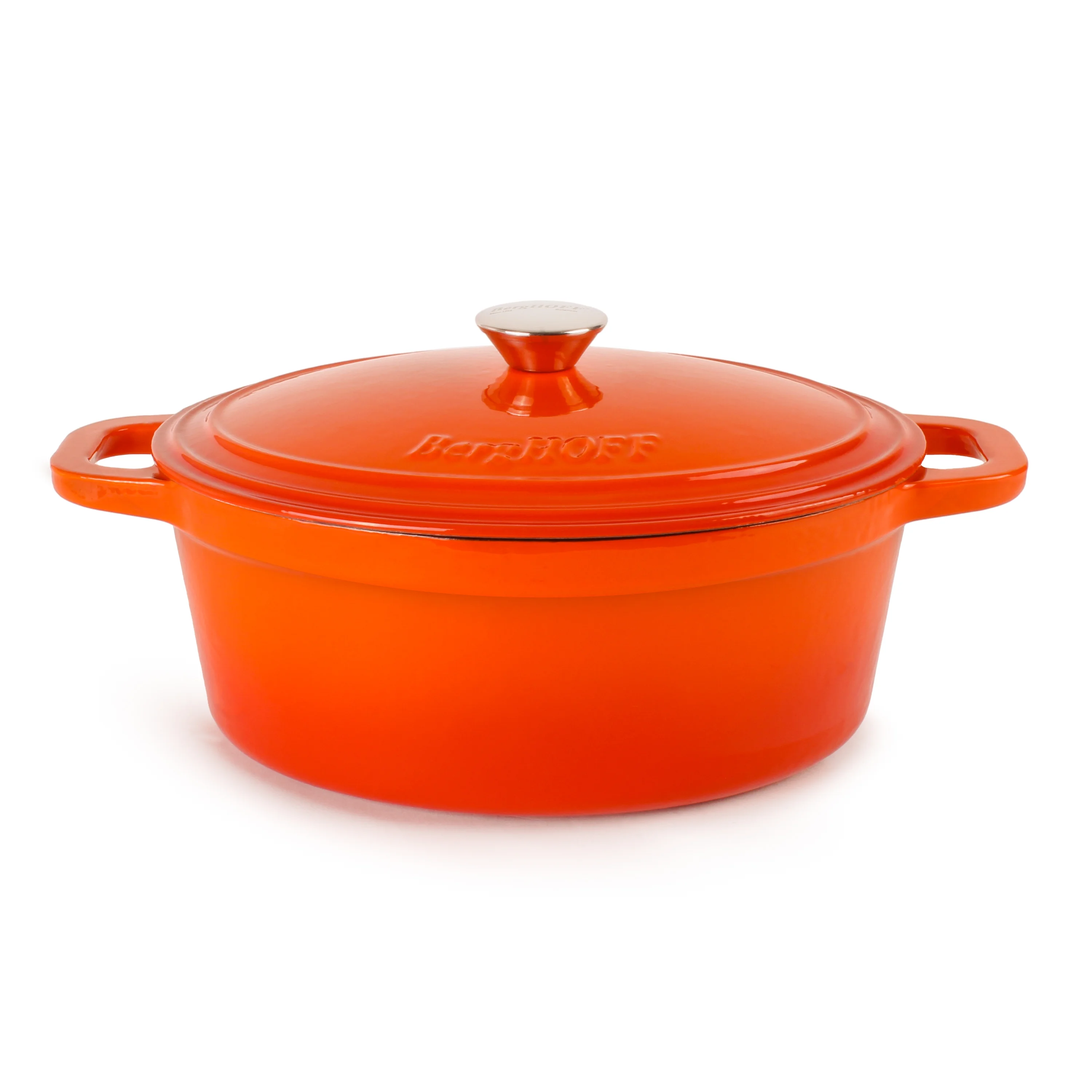 BergHOFF Neo 4Pc Cast Iron Set: 5qt. & 7qt. Covered Dutch Ovens, Green