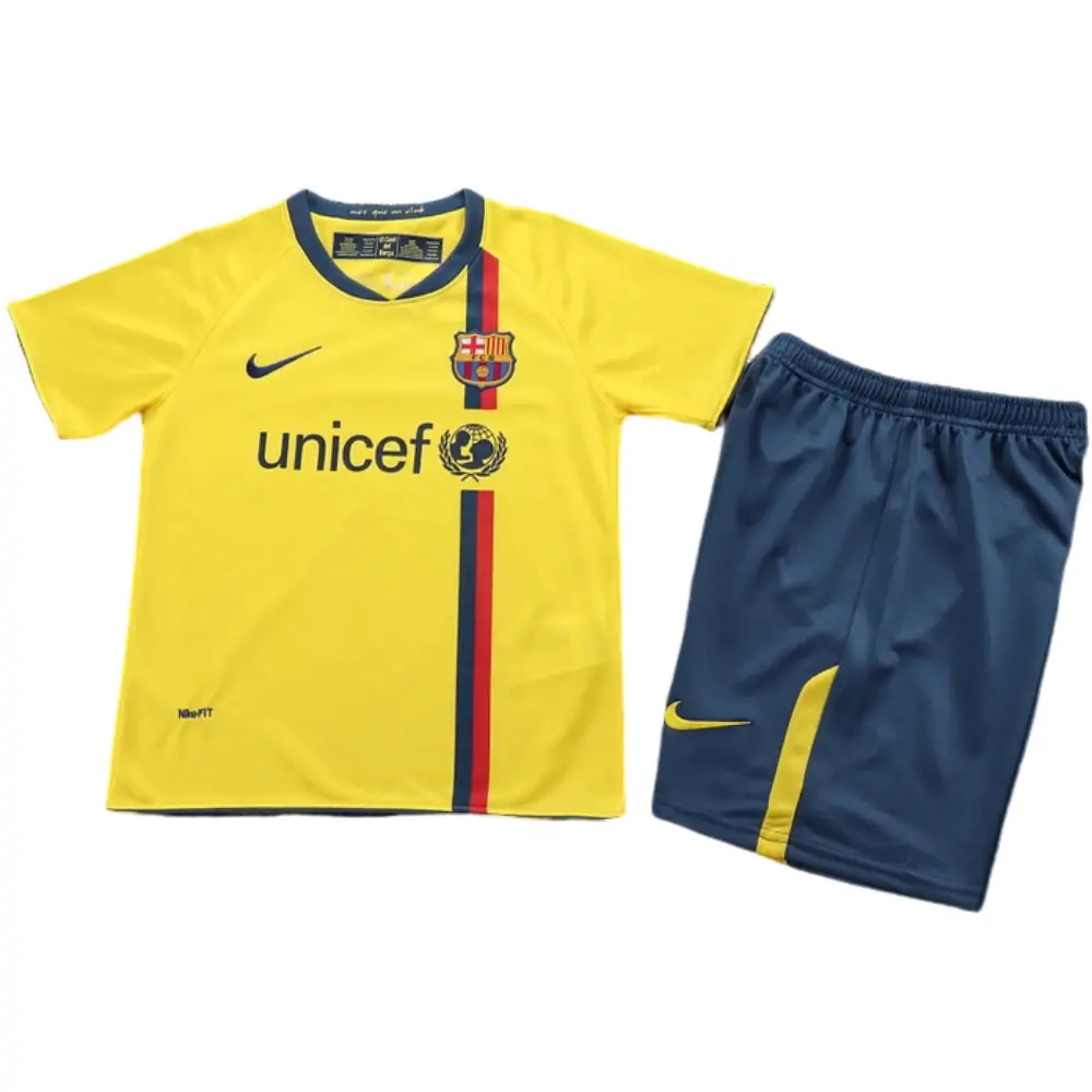 2008-09 Barcelona Away Retro Children's Jersey Set - Fans Edition