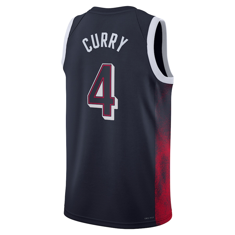 2024 Paris Olympic Games USA Dream Team #4 curry Hot Pressed Jersey