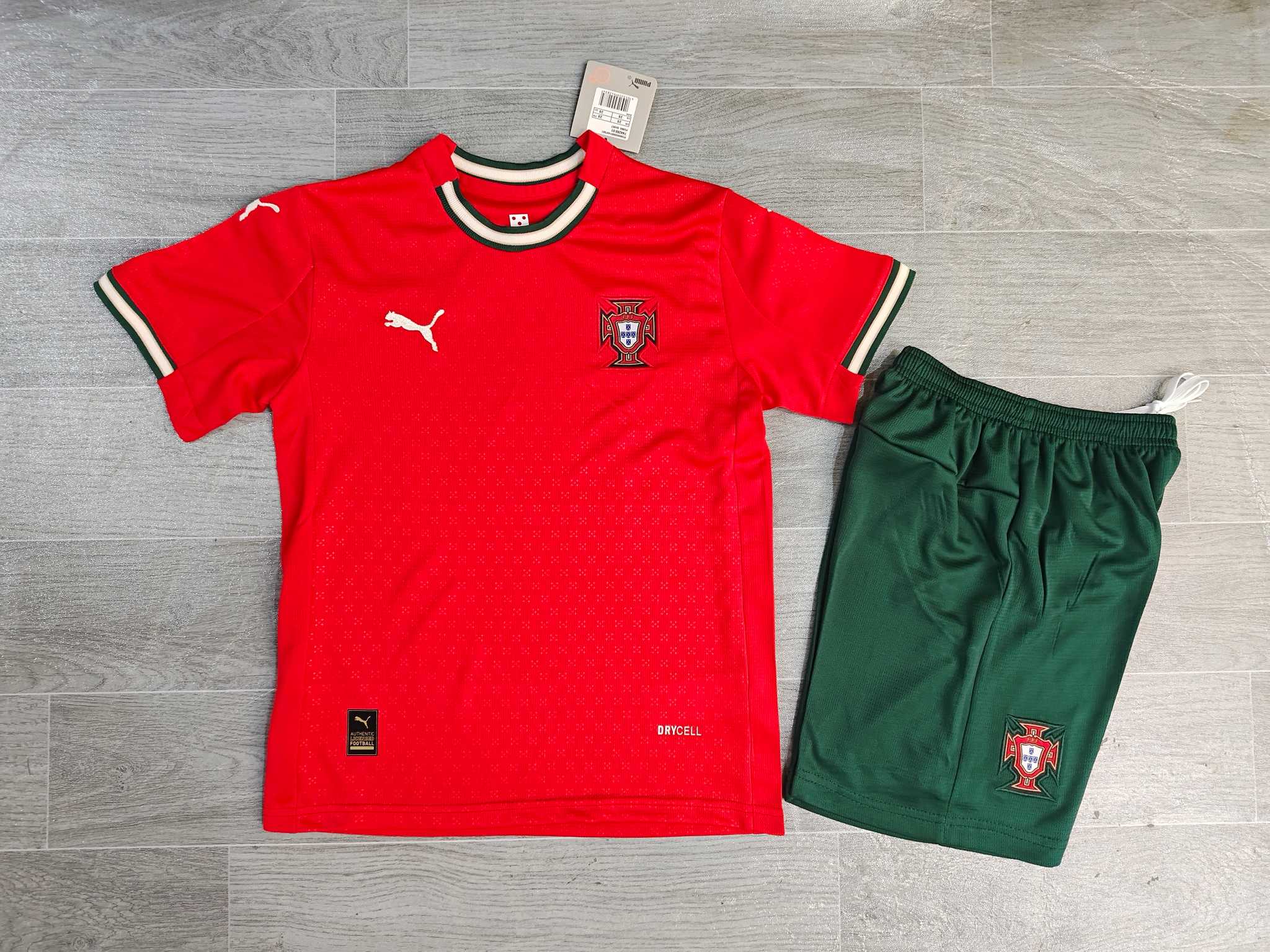 2025 Kids Size Portugal Home  Football Shirt 1:1 Thai Quality