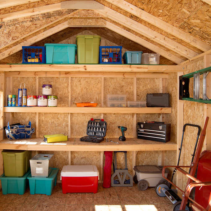 Montague 12' x 8' Wood Storage Shed - Do It Yourself Assembly
