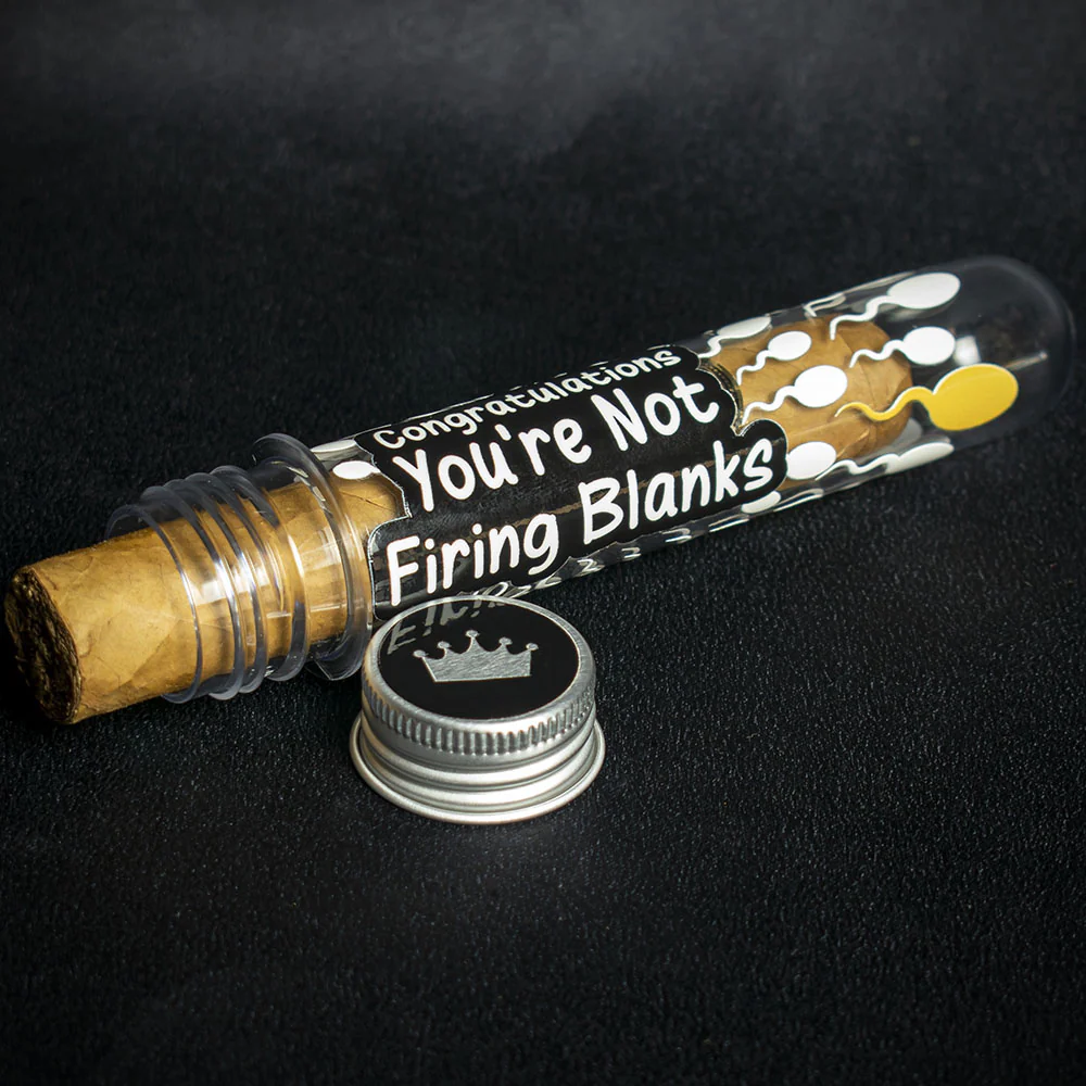 Baby Celebration Cigar Fun Edition Not Firing Blanks Gift Tube + Smoke-King Robusto