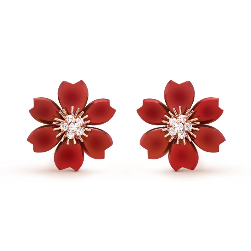Rose de No?l earrings, small model