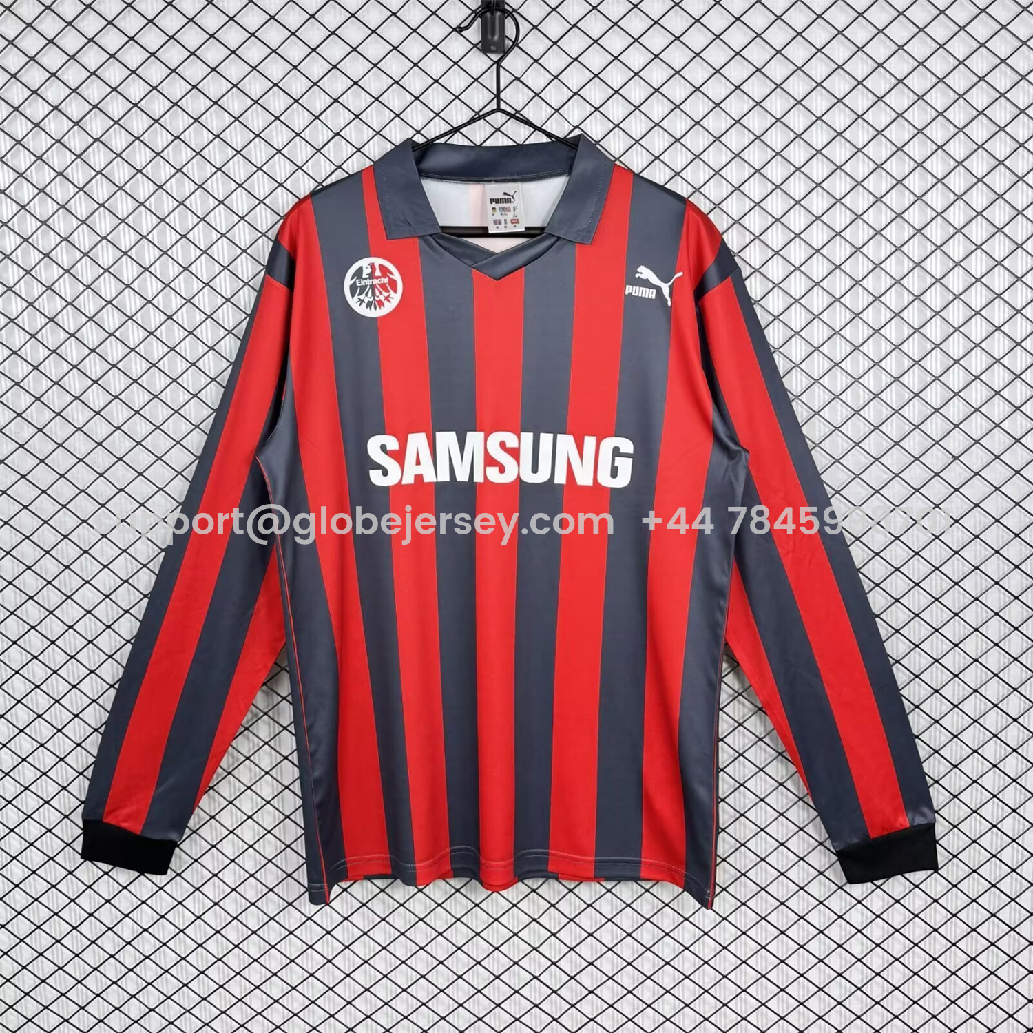Retro Frankfurt 1991-92 Home Long Sleeves Jersey