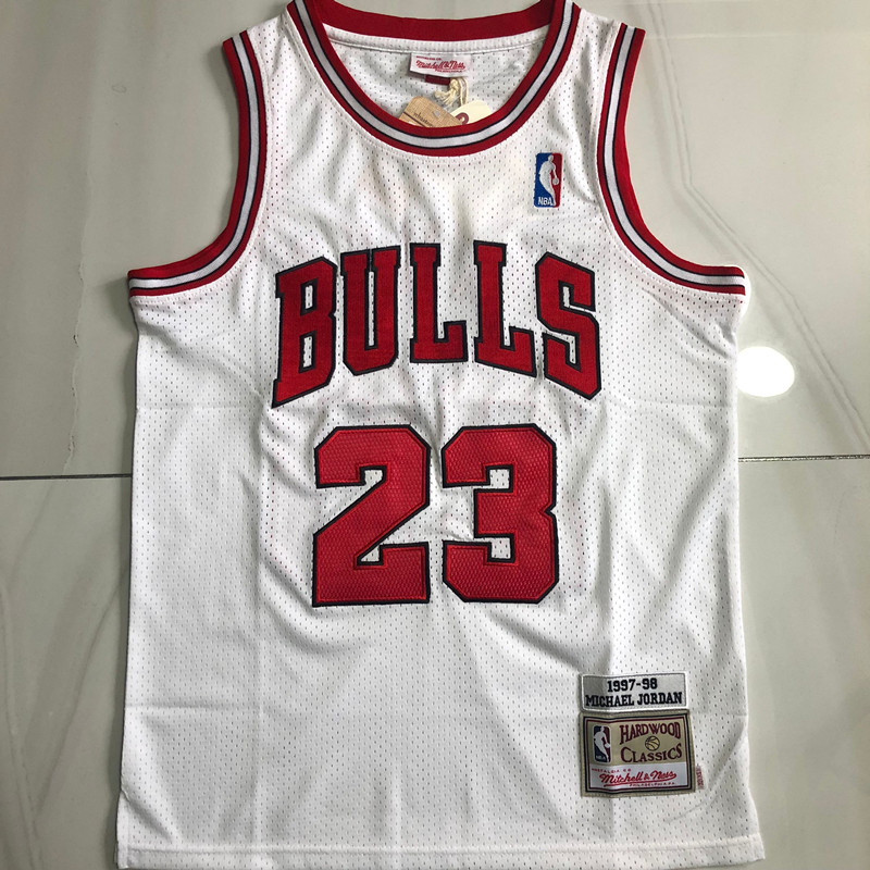Michael Jordan Chicago Bulls 23 White MN