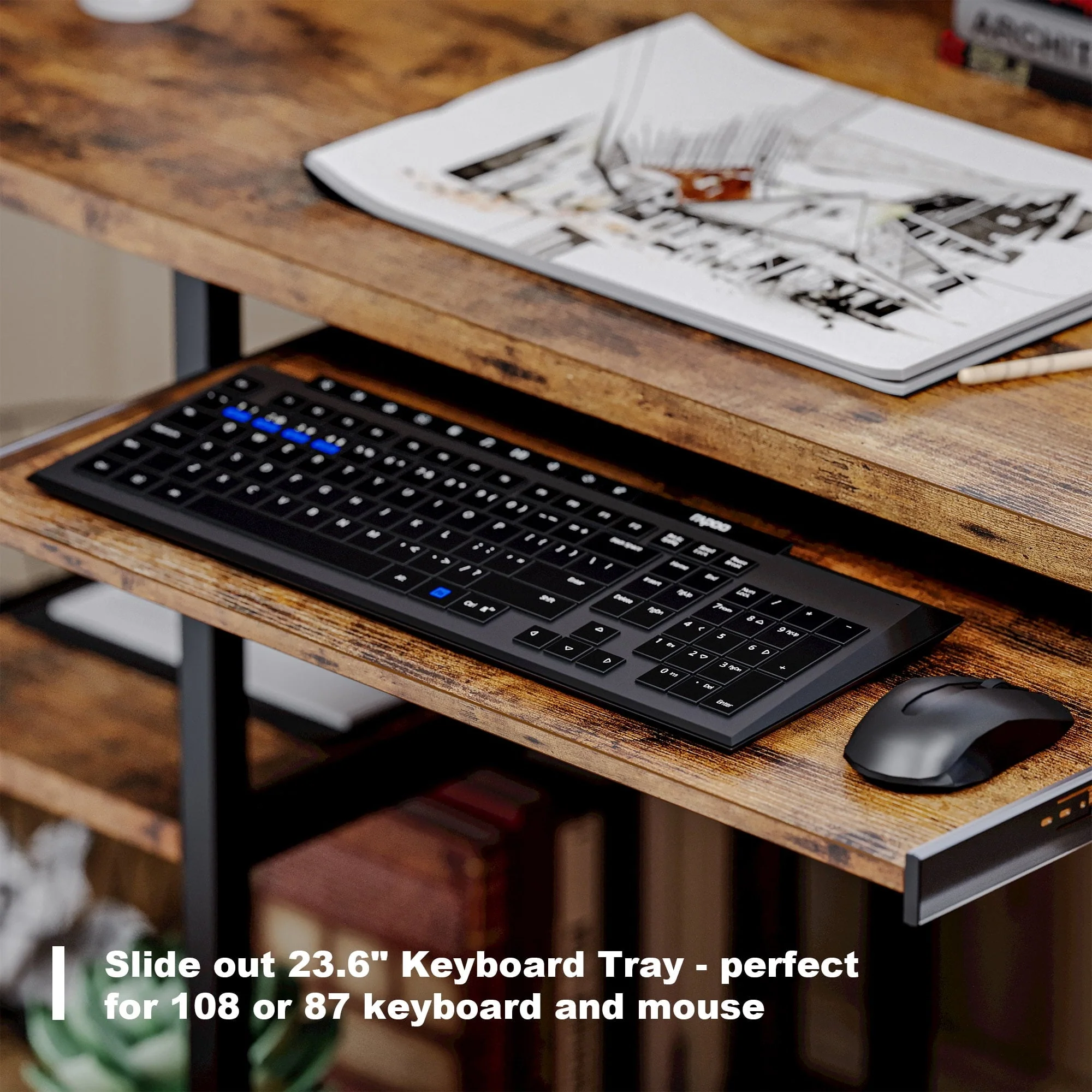 IRONCK Industrial Computer Desk 55