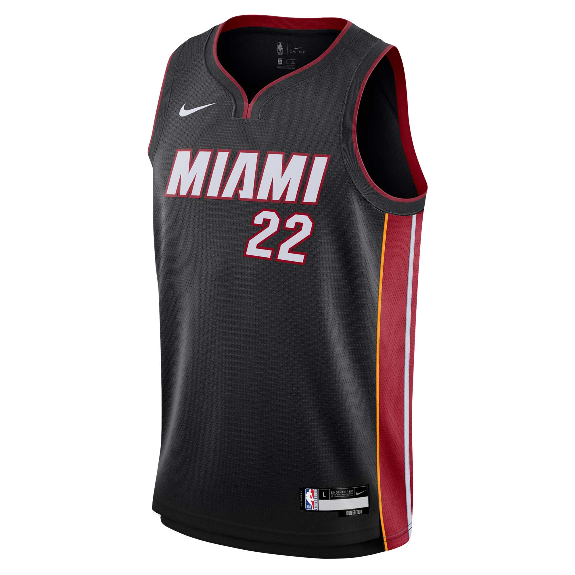 Youth Miami Heat Jimmy Butler  Black Swingman Jersey - Icon Edition