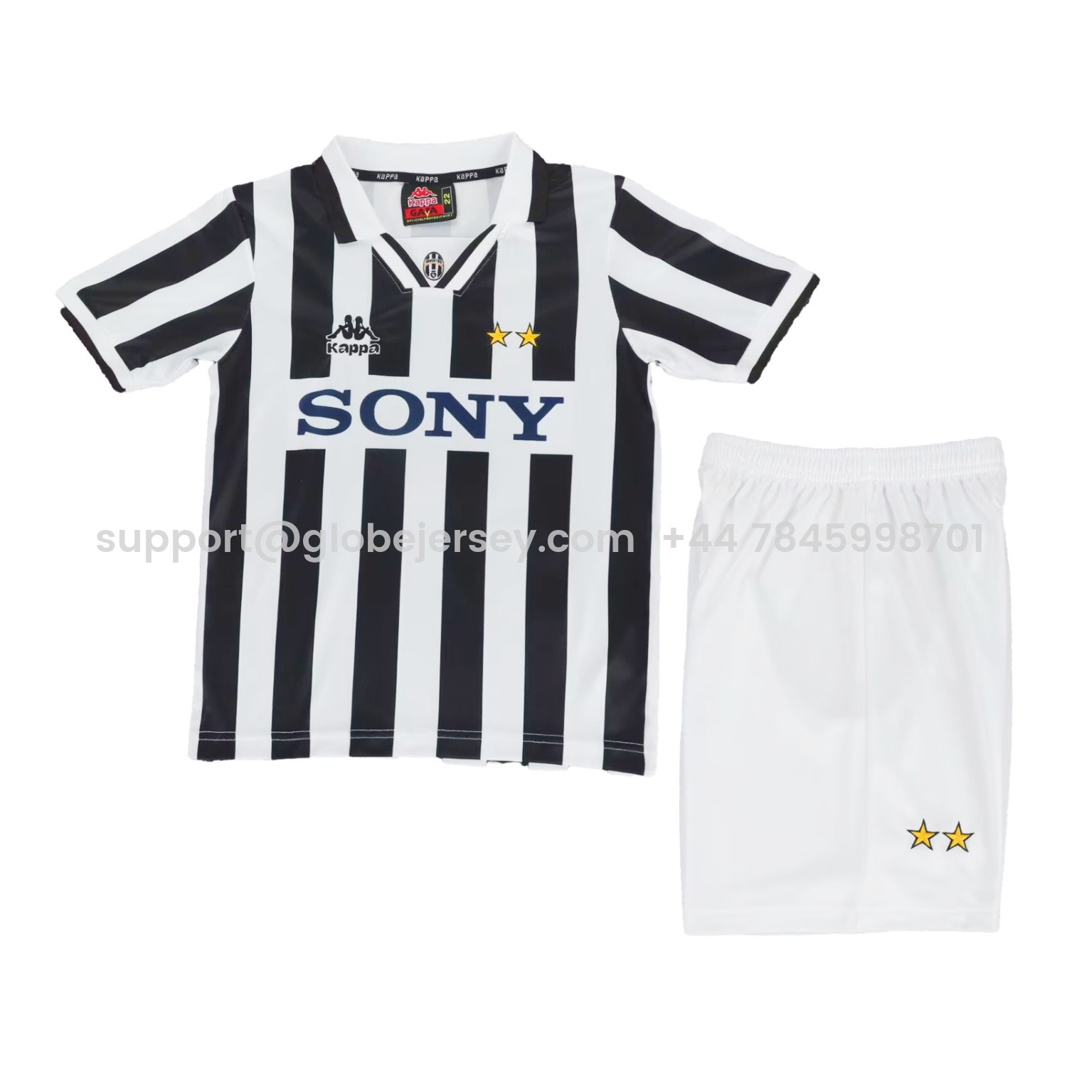 Retro Juventus 1995-97 Home Kids Kit