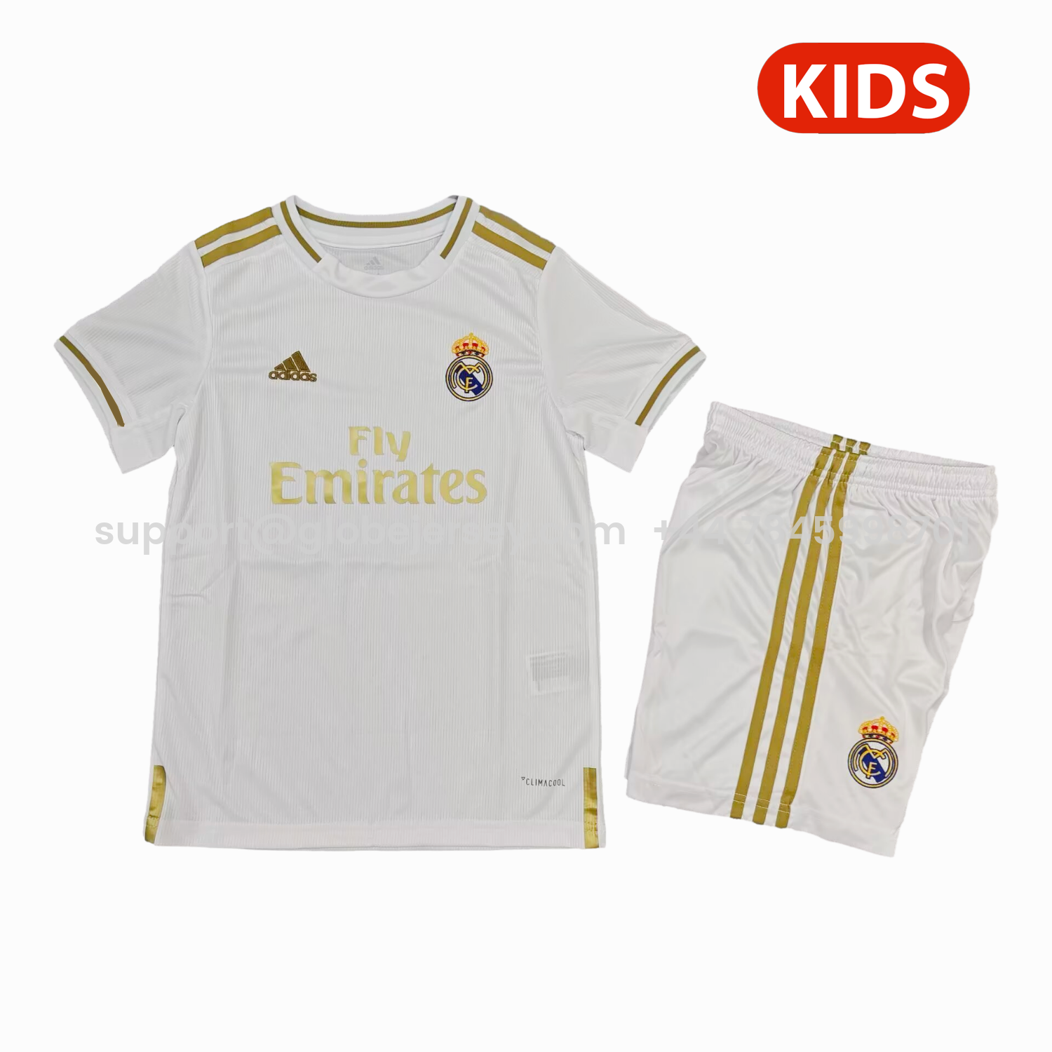 Retro Real Madrid 2019-20 Home Kids Kit