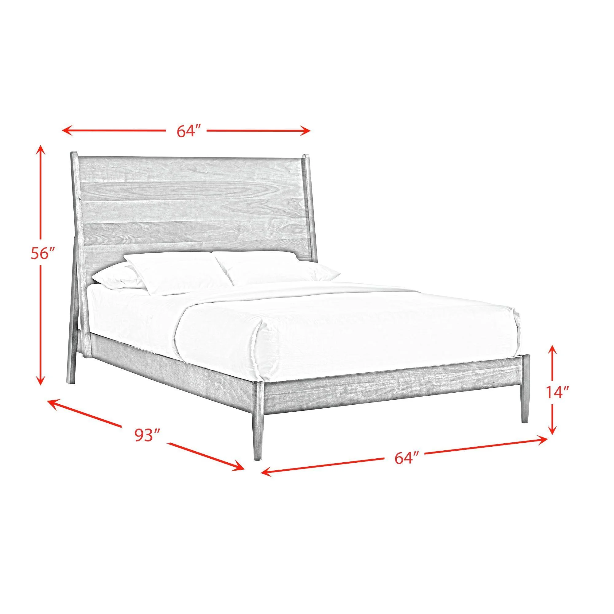 Elements Zuma Queen Panel 5PC Bedroom Set in Walnut