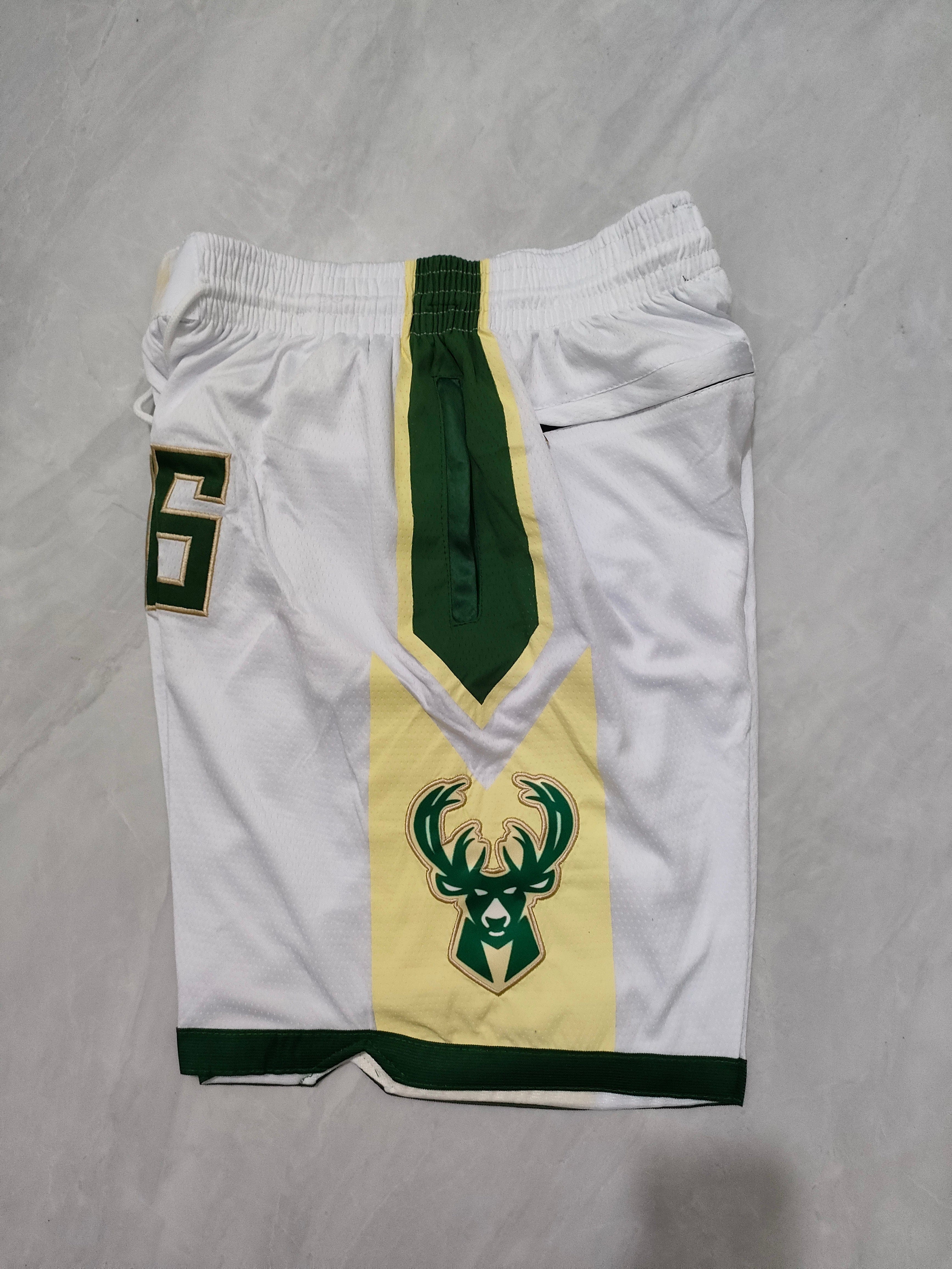 Milwaukee Bucks White Regular Pocket Pants