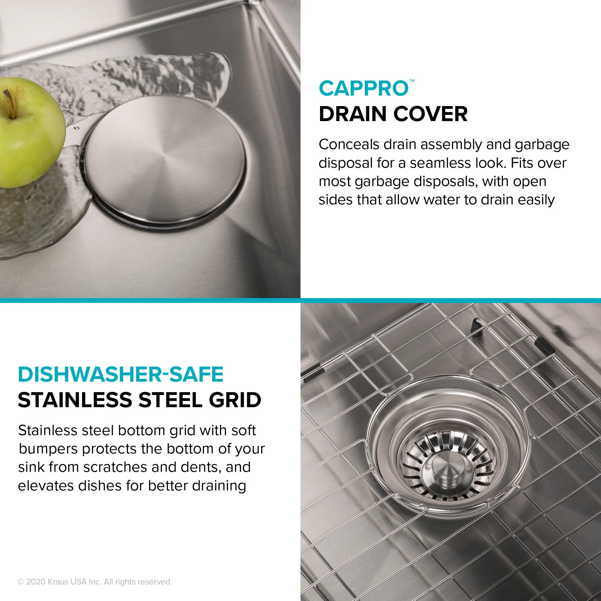 KRAUS Standart PRO�?24�?Undermount 16 Gauge Stainless Steel Single Bowl Laundry Utility Sink