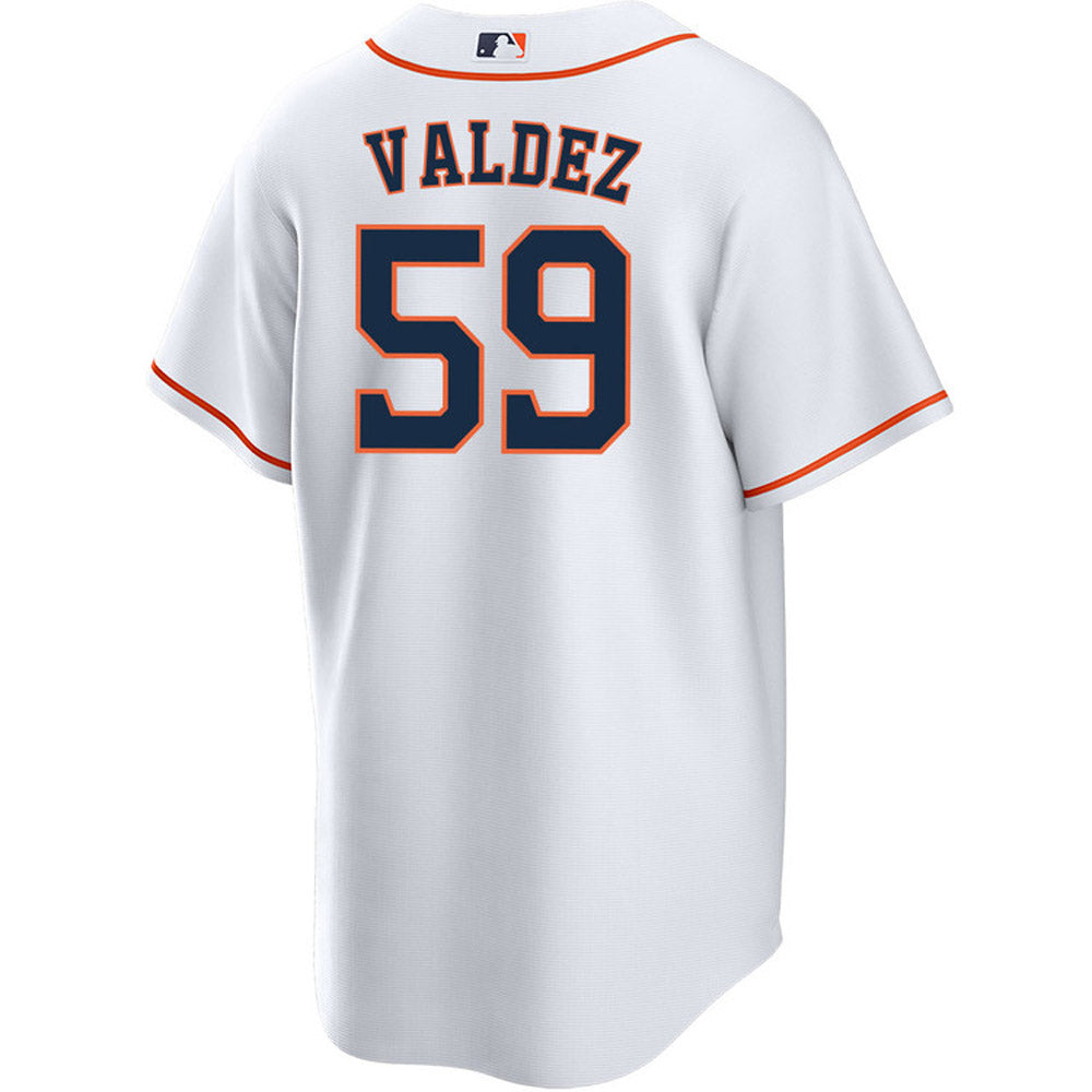 Men's Houston Astros Framber Valdez Cool Base Replica Home Jersey - White
