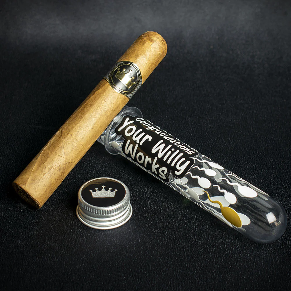 Baby Celebration Cigar Fun Edition Your Willy Works Gift Tube + Smoke-King Robusto