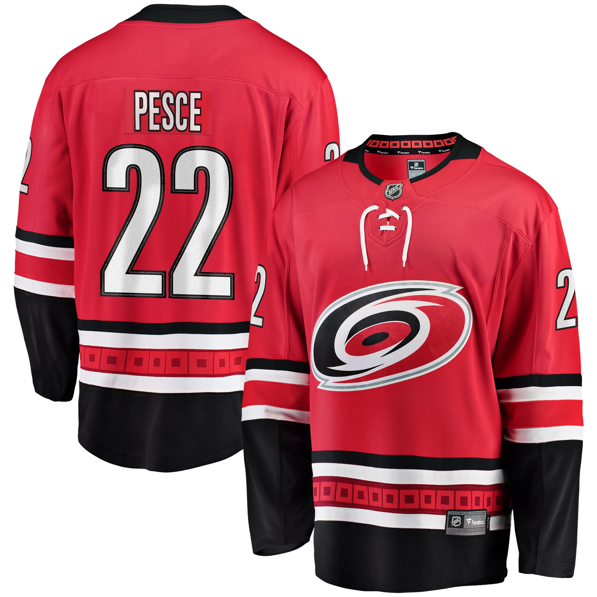 Brett Pesce Carolina Hurricanes Fanatics Alternate Breakaway   Jersey – Red