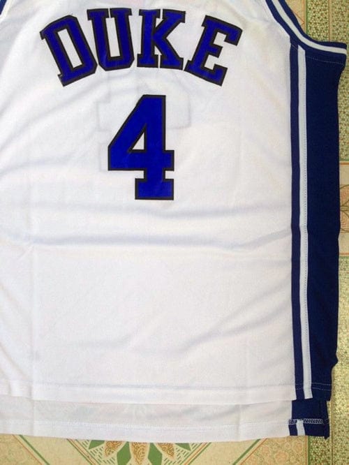 NCAA Duke University No. 4 J.J. Redick White Jersey