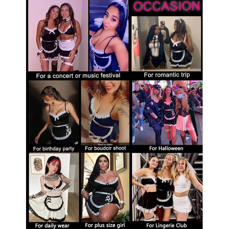 Women Maid Costume Outfits Sexy Roleplay