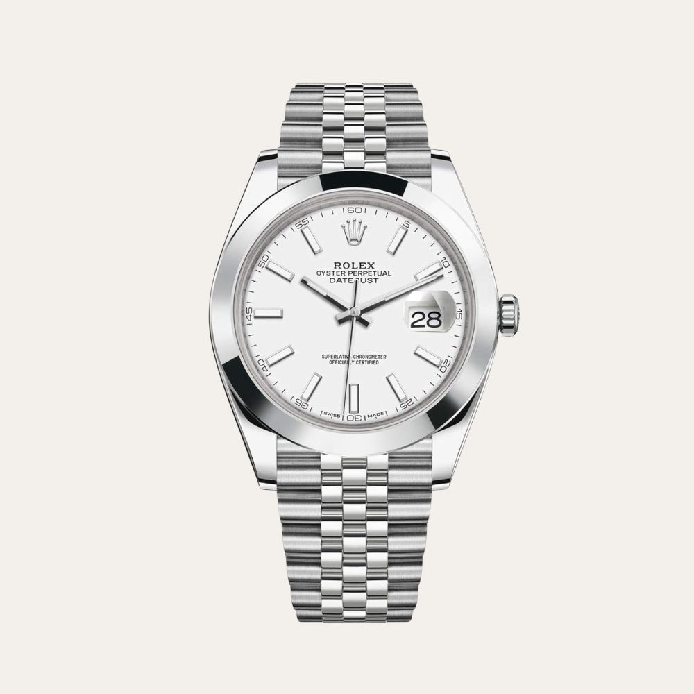 Rolex Datejust 41mm White Dial 126334 Jubilee Flutted