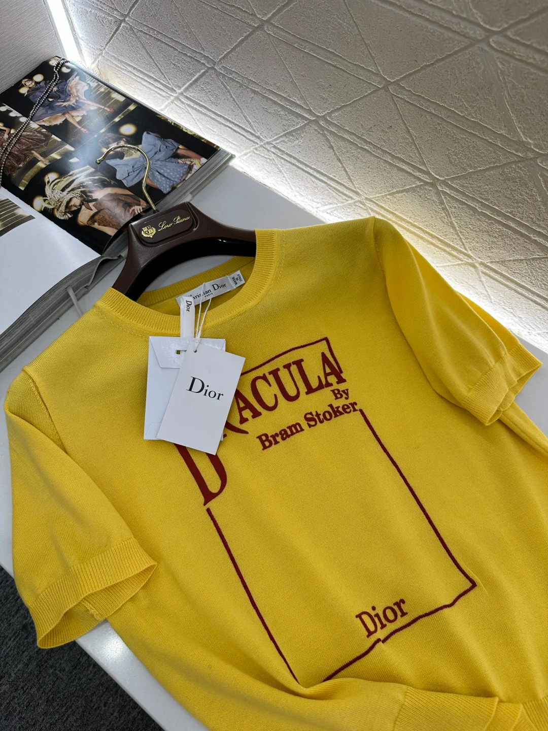 26NEW Crew Neck Logo Knit Short Sleeve