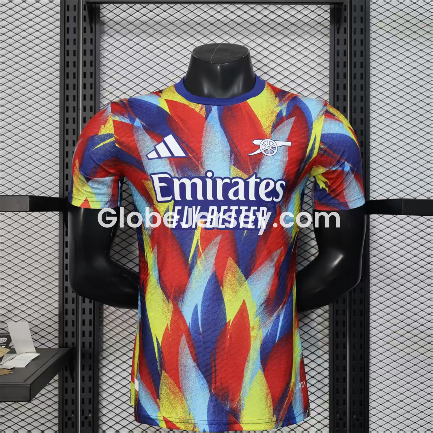 Arsenal 25-26 Colorful Flame Graffiti Pre-match Training Jersey - Player Version