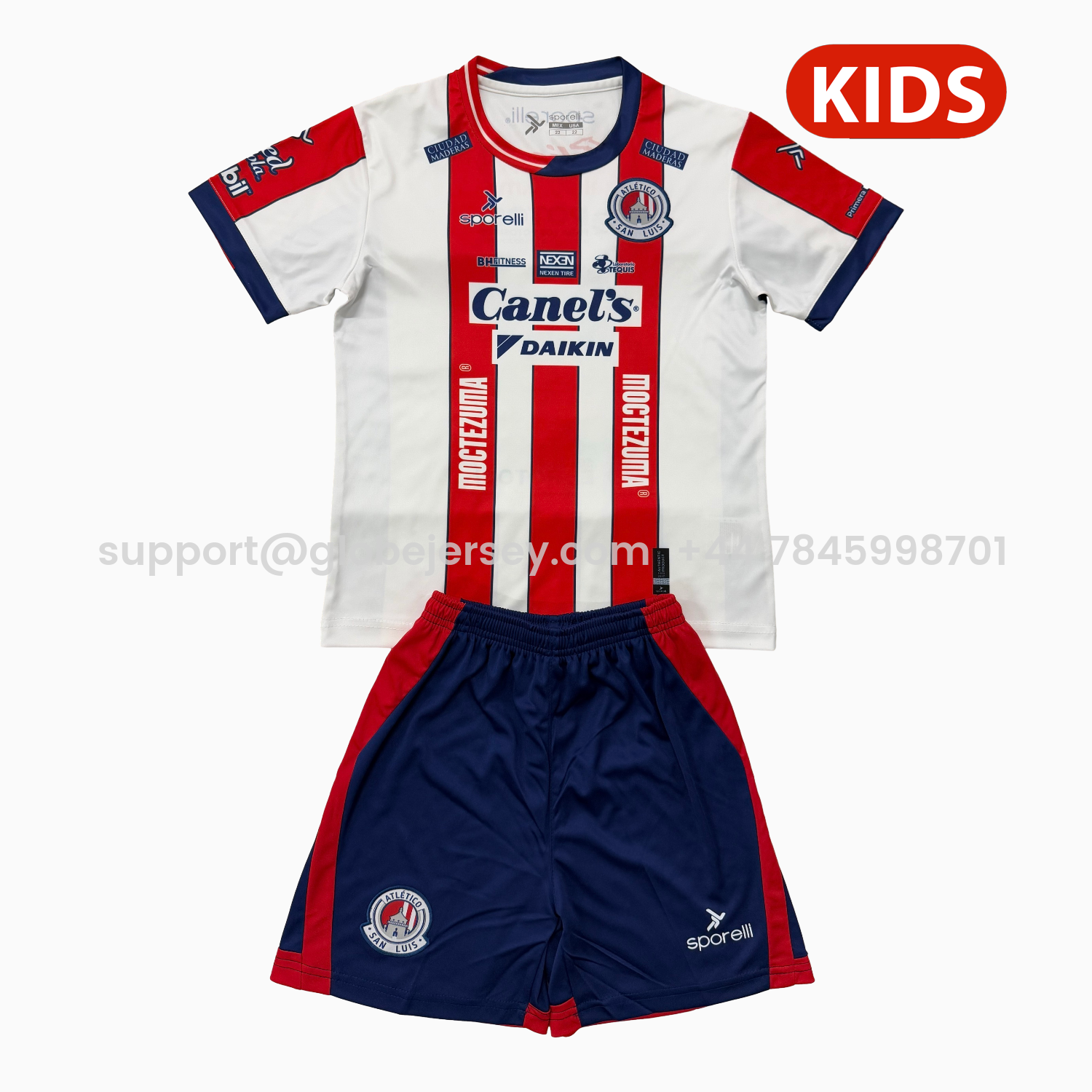 Atlético San Luis 25-26 Home Kids Kit