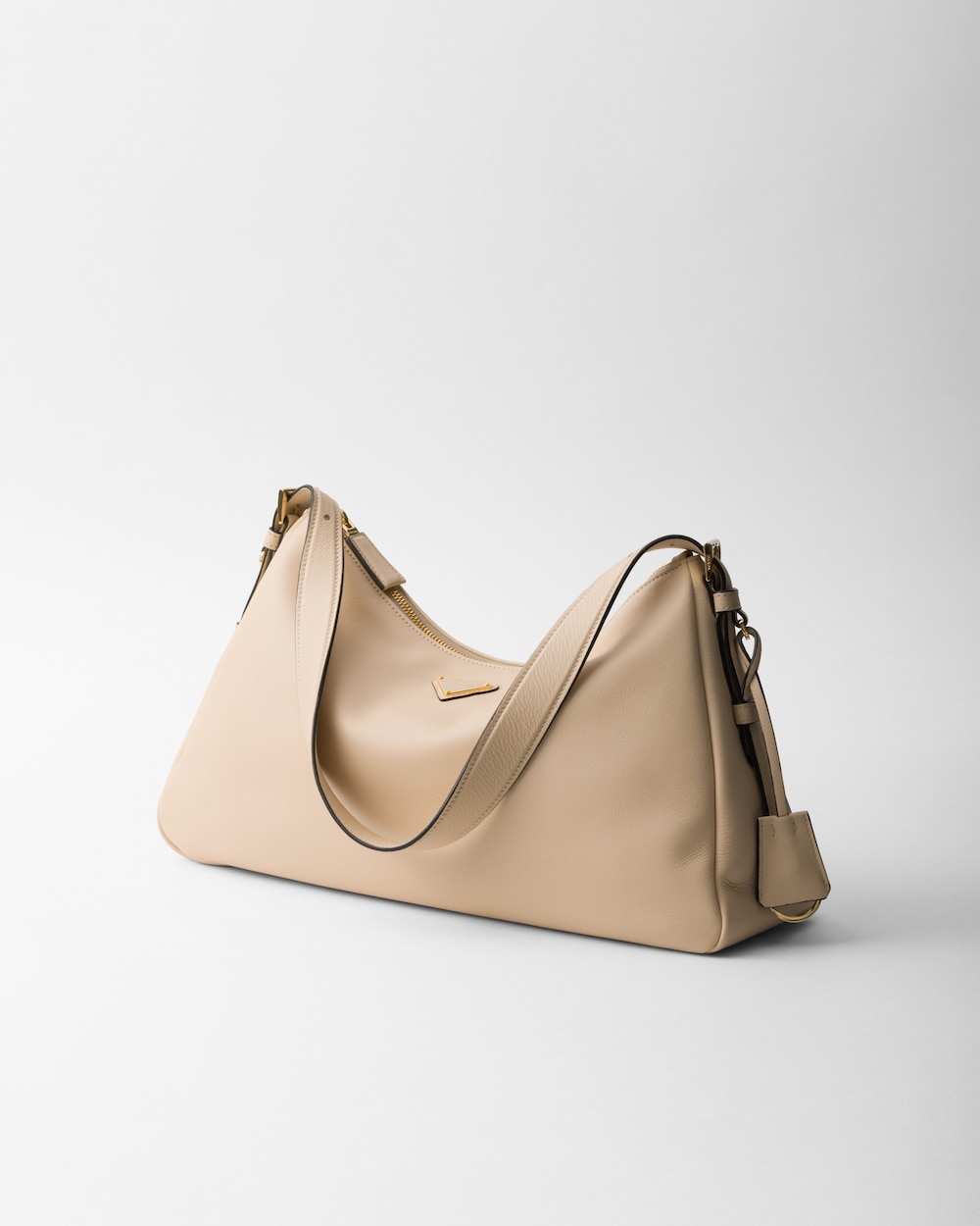 Aim??e Large Leather Shoulder Bag