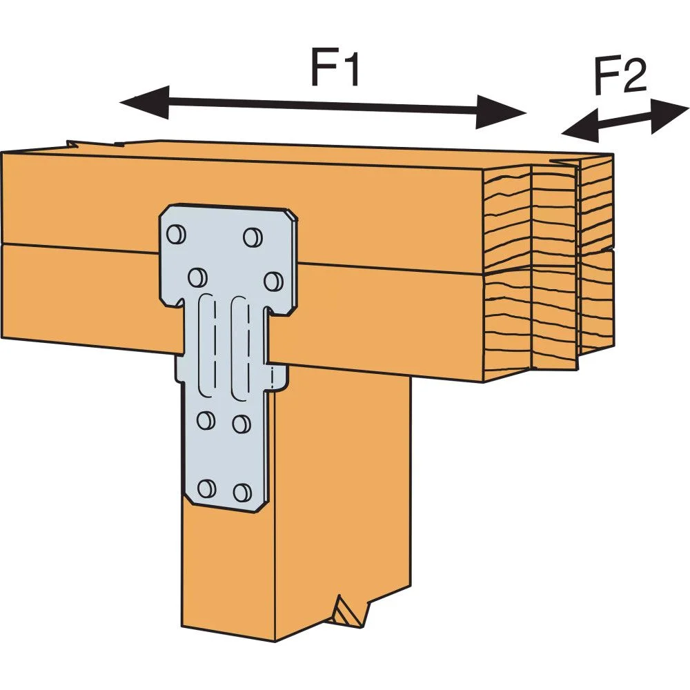 Simpson Strong-Tie 20 ga Galvanized Steel Reversible Stud Plate Tie Pack of 100