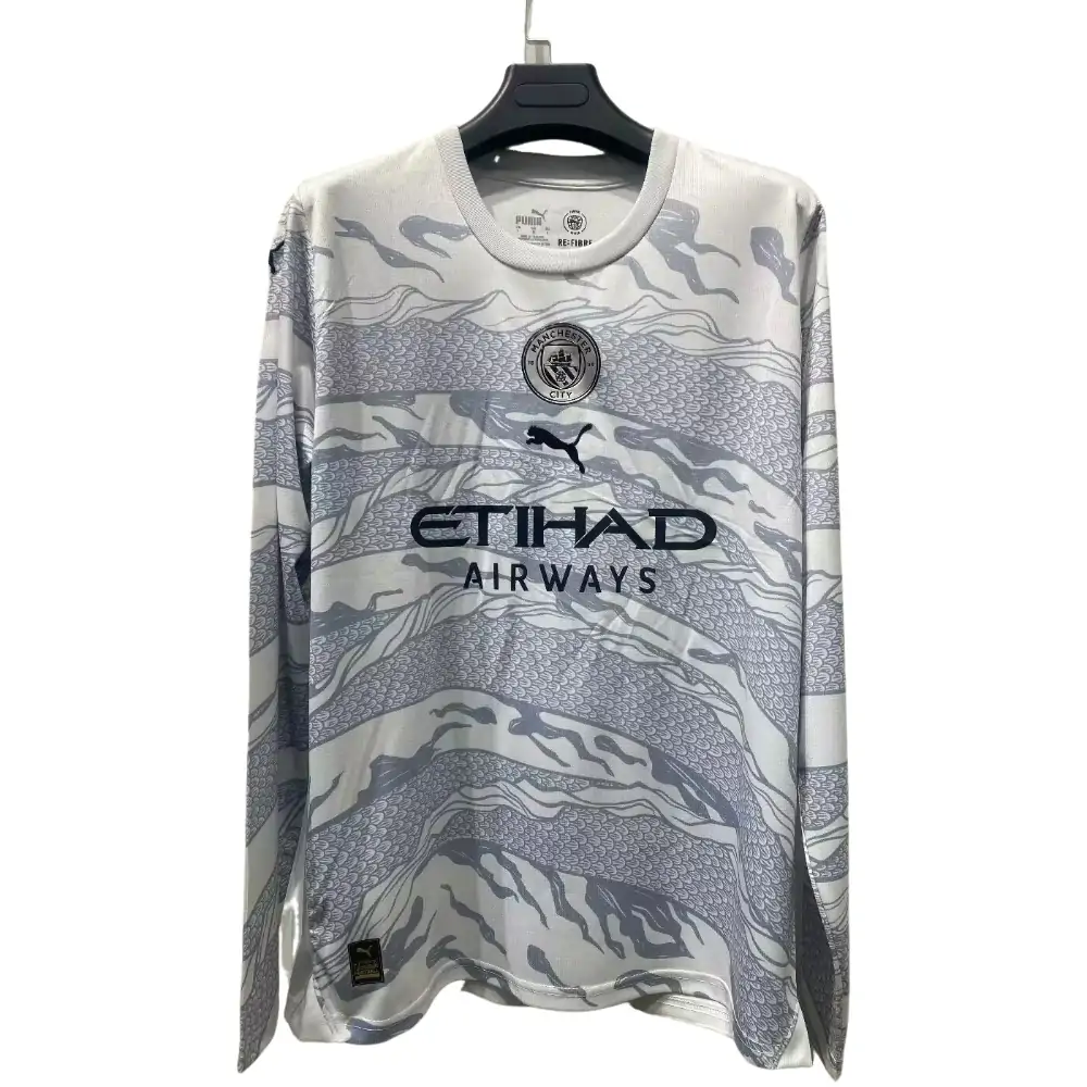 2024-25 Manchester City Year of the Dragon Edition Fans Long Sleeve - Fans Edition