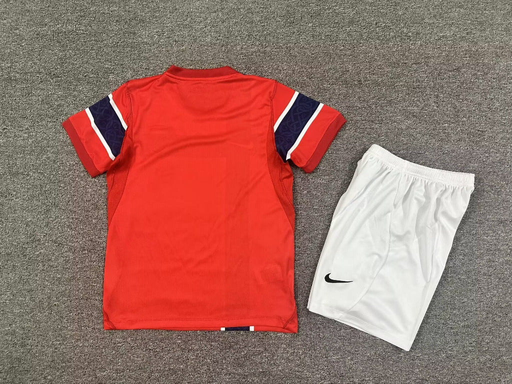 Norway 2026 World Cup Red/Navy/White Home Kids Jersey Set