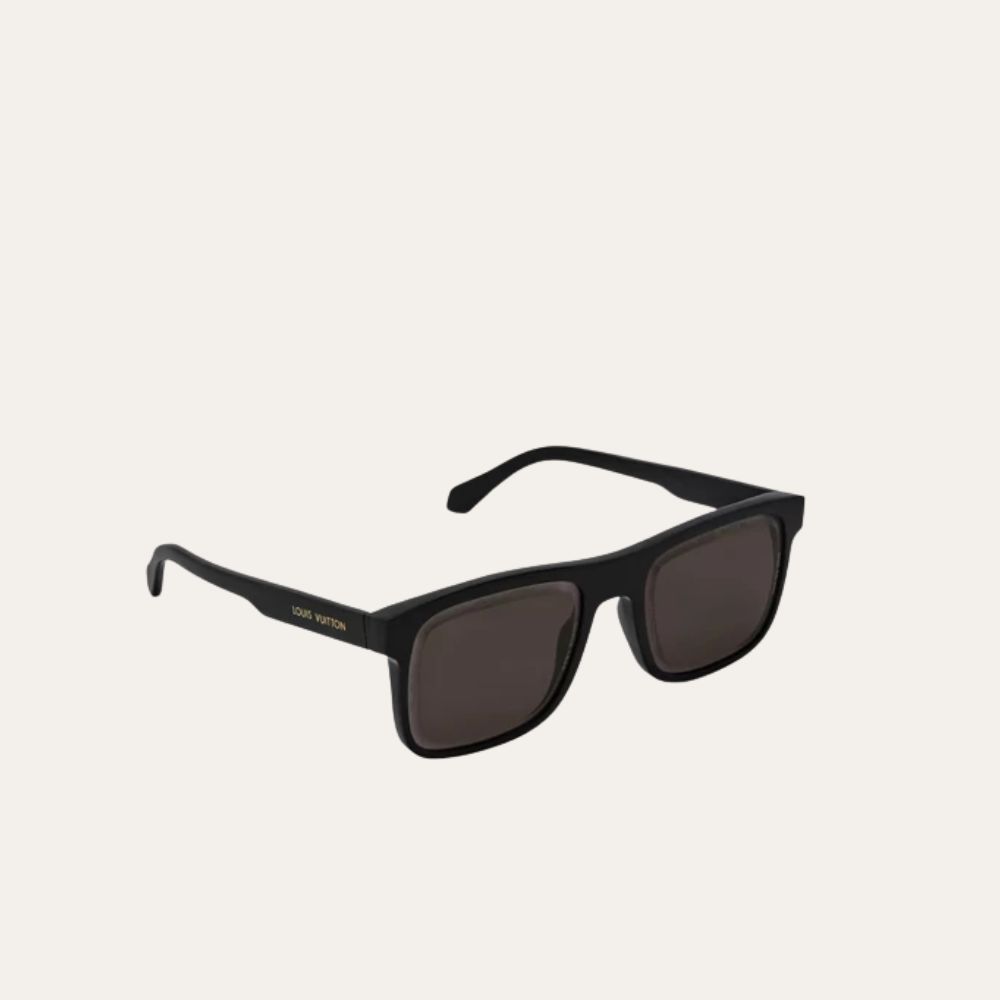 Louis Vuitton LV Super Vision Daily Large Square Sunglasses Black Z2877U