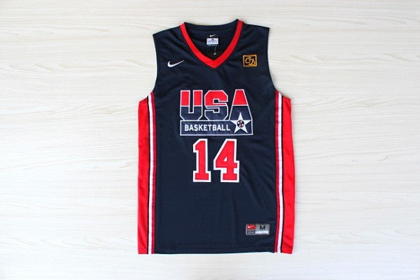 1:1 double layer solid embroidery player version Mengyi replica #14 Barkley blue suit