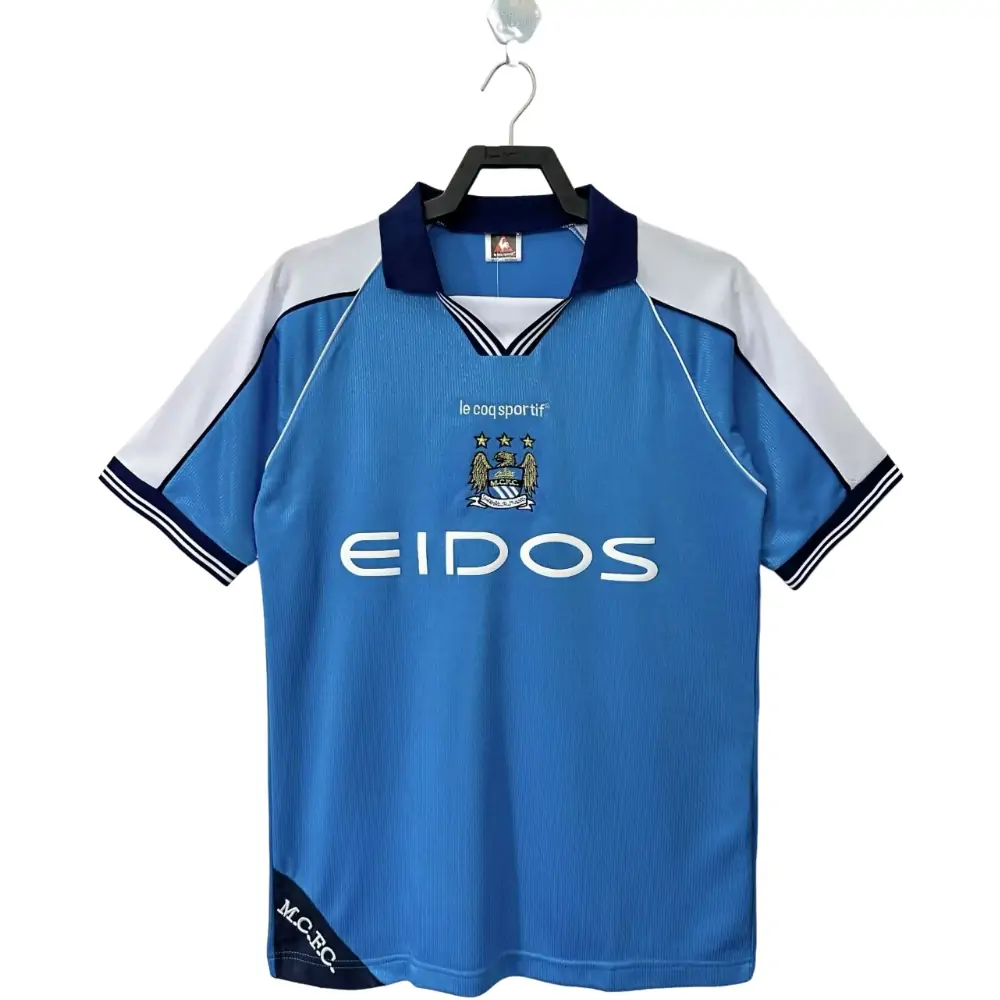 1999/01 Manchester City Home Retro Jersey 1:1 Thai Quality - Fans Edition