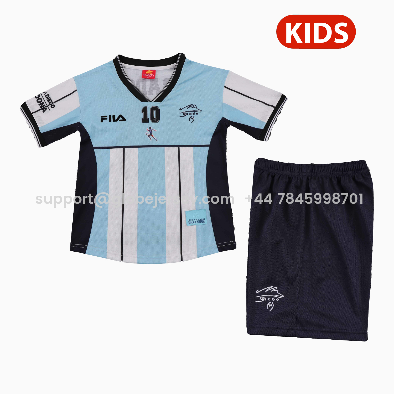 Retro Argentina 2001 Maradona Special Kids Kit