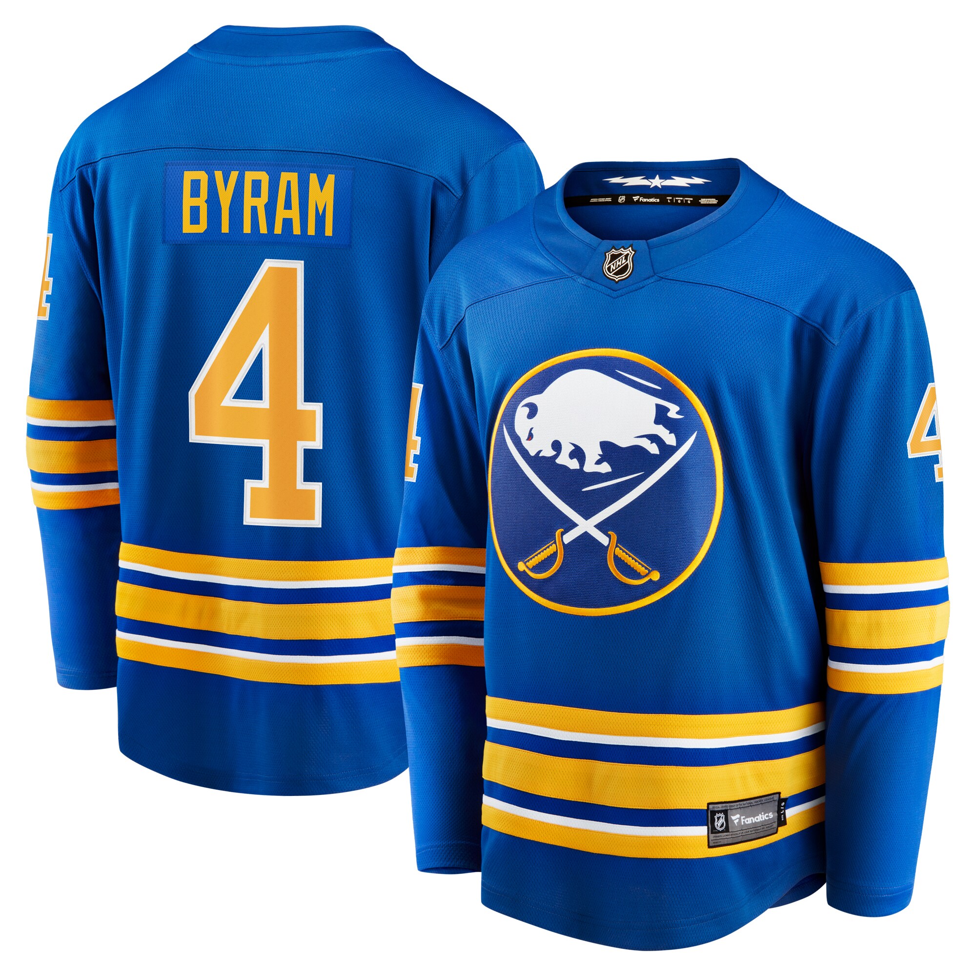 Bowen Byram Buffalo Sabres Fanatics Home Breakaway Jersey – Royal