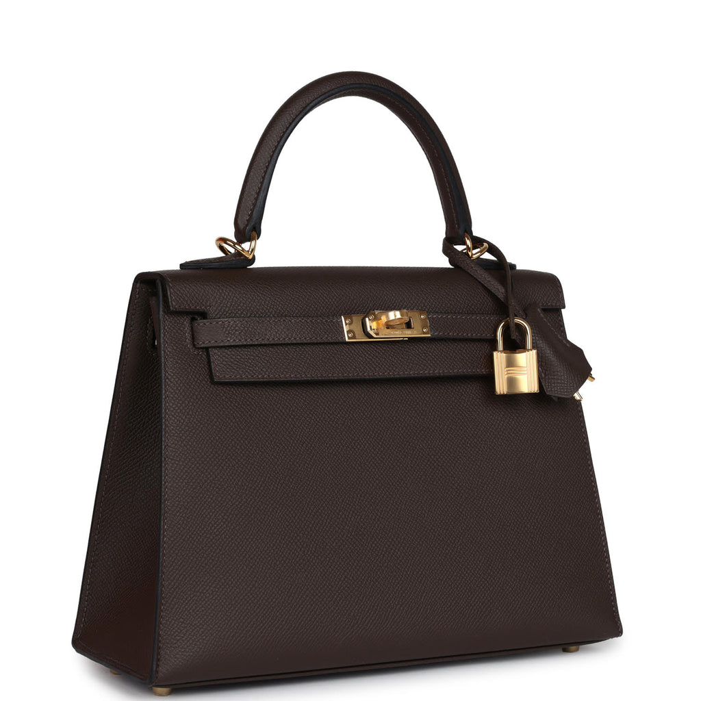 Kelly Sellier 25 Ecorce Epsom Gold Hardware