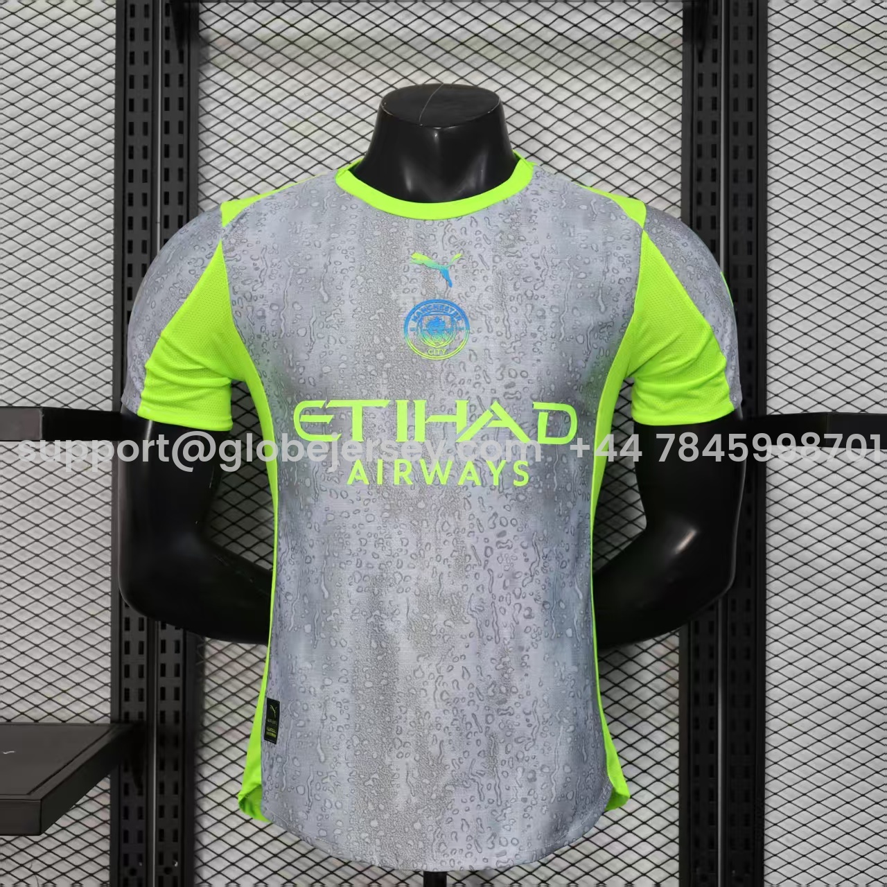 Manchester City 25-26 Third Grey Green Jersey - Player Version