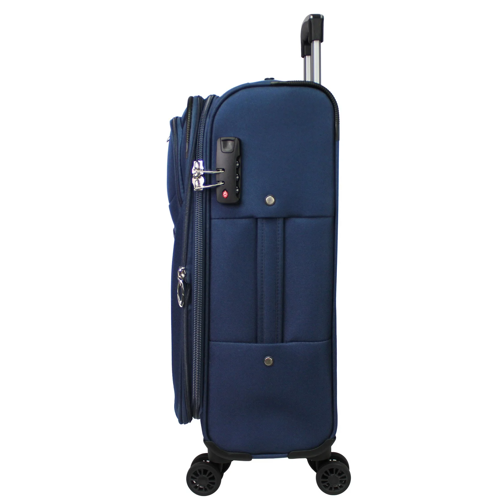 CalBags Kemyer Softside Lightweight 3-Piece Expandable Spinner Luggage Set - Black