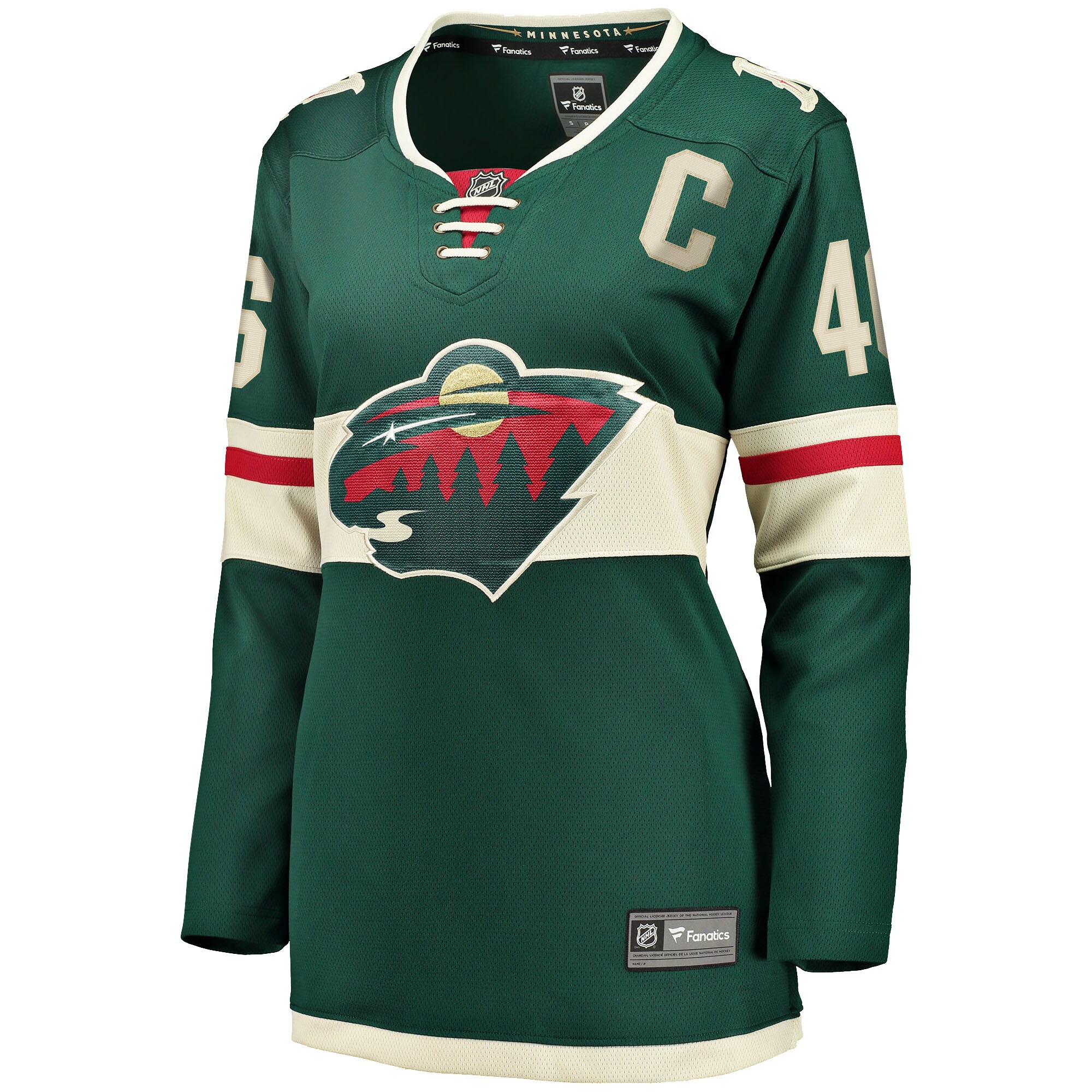 Jared Spurgeon Minnesota Wild Women’s Home Breakaway   Jersey – Green