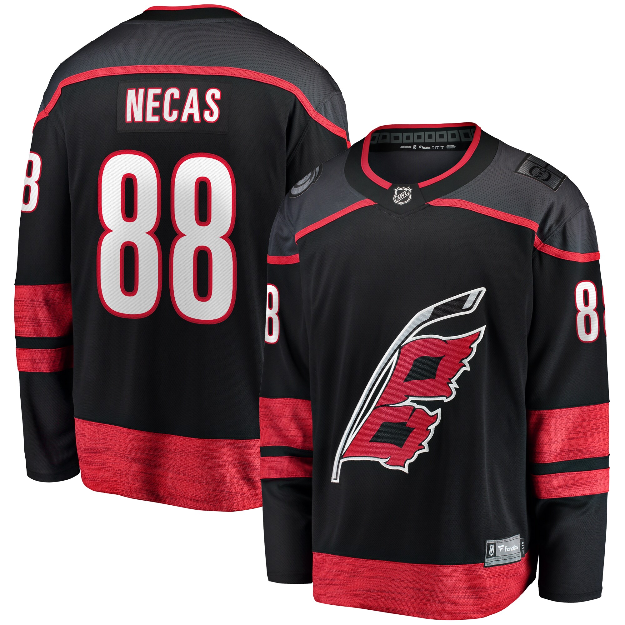 Martin Necas Carolina Hurricanes Fanatics Home Breakaway Jersey – Black