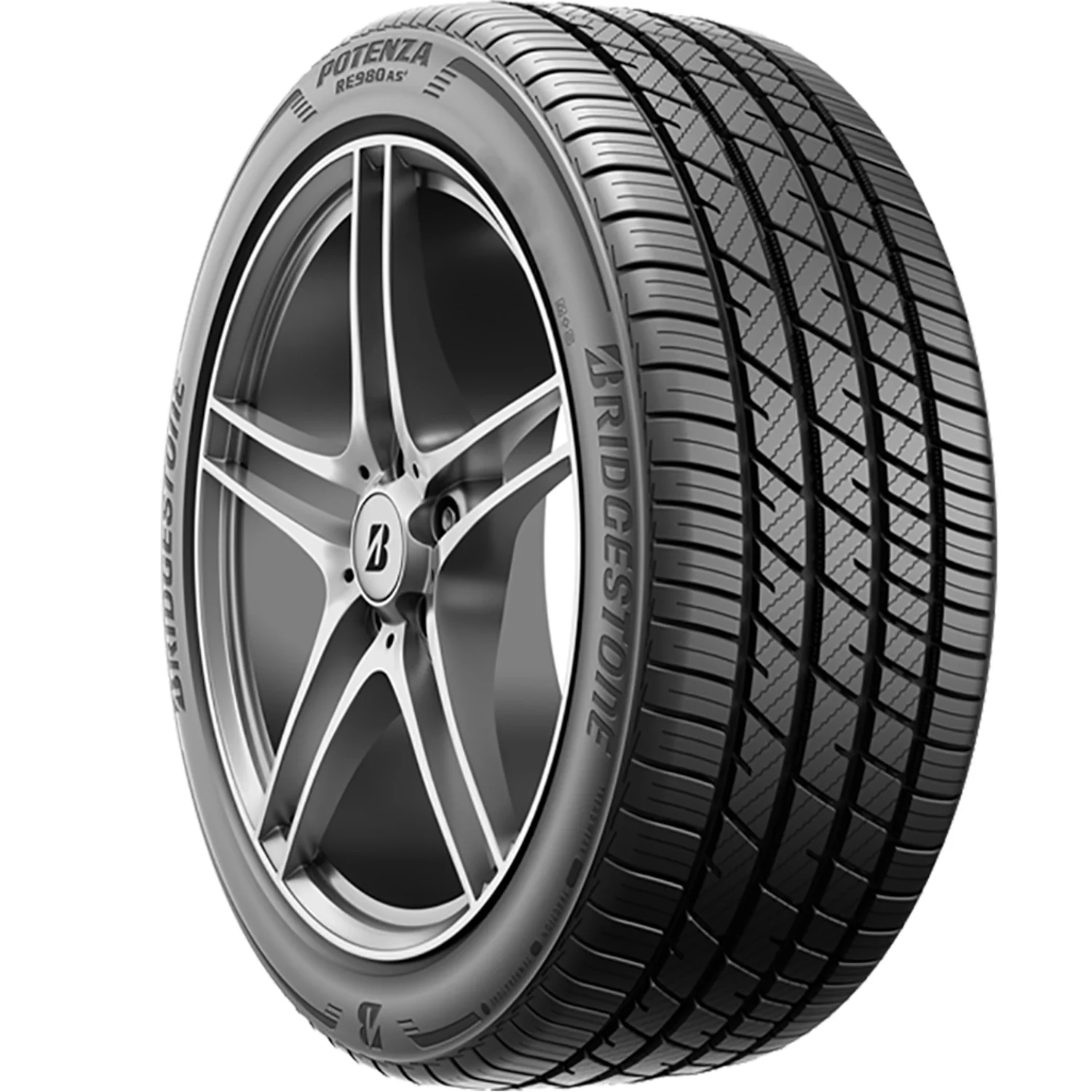 Set of 4 (FOUR) Bridgestone Potenza RE980AS+ 225/45R17 94W XL AS A/S High Performance Tires Fits: 2017-19 Chevrolet Cruze Diesel, 2021 Toyota Corolla S